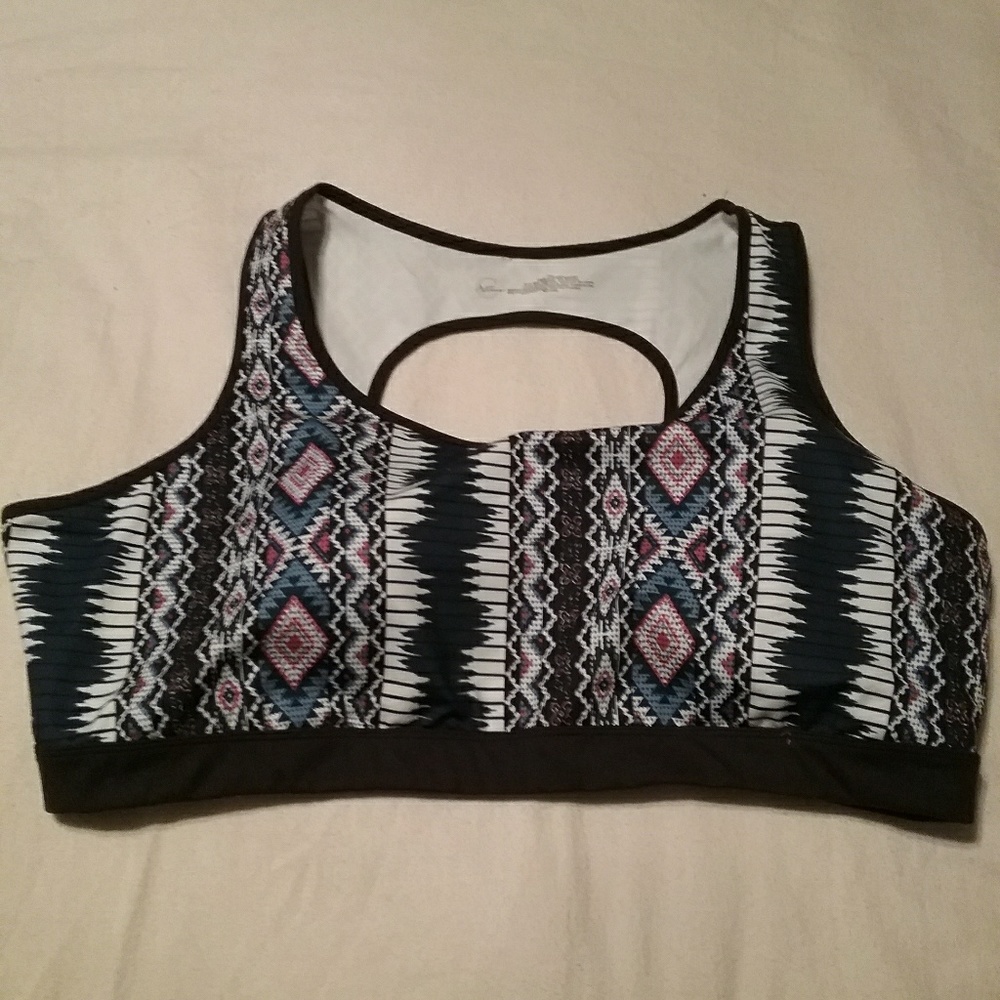 Plus size women's fancy sports bra